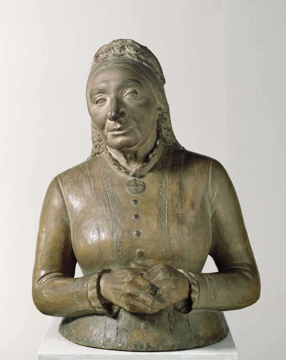 Portræt af Marie Fielder (1819-1901), 1882 (terracotta) af Adolf von Hildebrand
