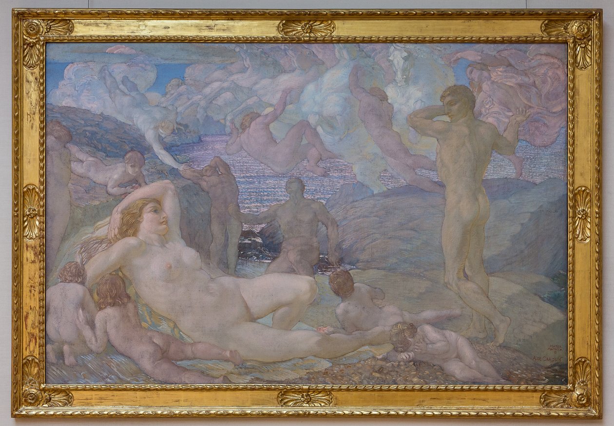 Mater Matuta eller Dawn (olie på lærred) af Adolfo de Carolis