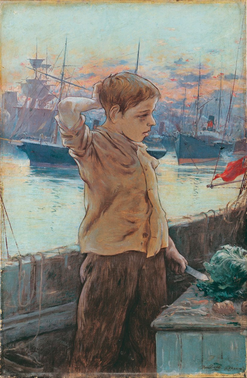 "" Le Mousse "" (skibets dreng) Peinture d