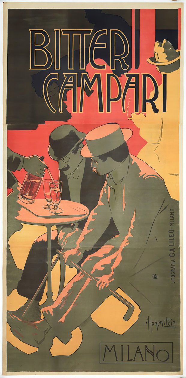 Bitter Campari, 1899. af Adolfo Hohenstein