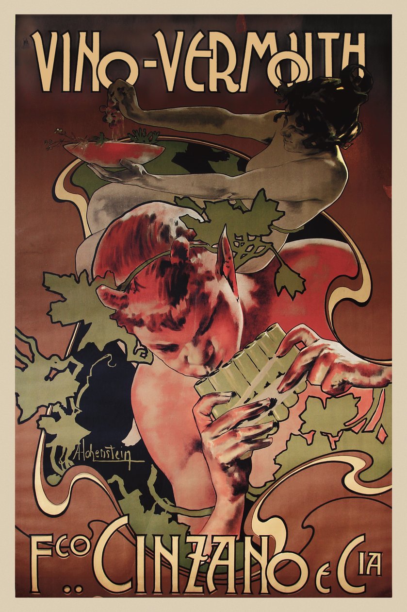 Vermouth Cinzano, 1906. af Adolfo Hohenstein