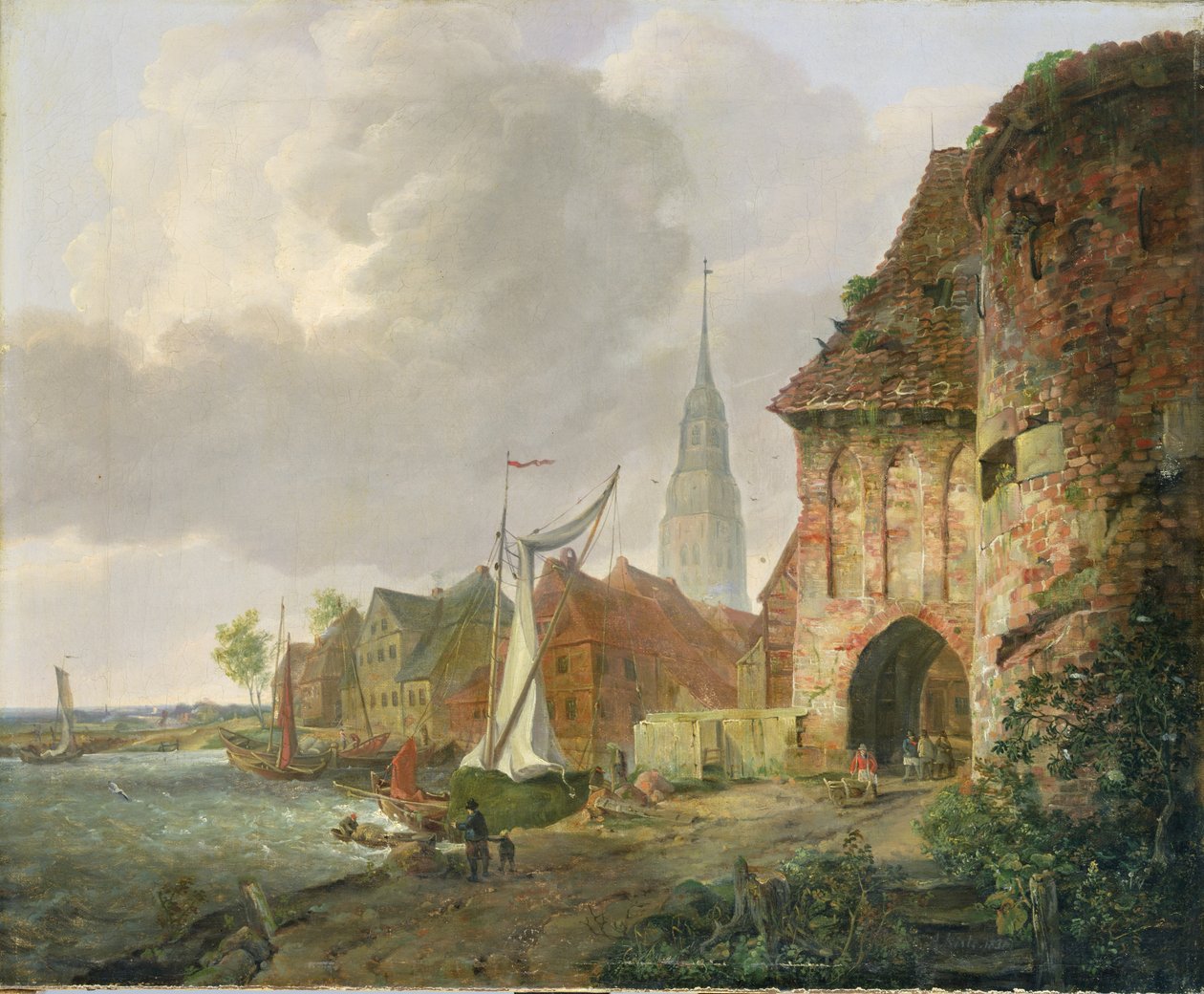 Marchporten i Buxtehude, 1830 af Adolph Kiste