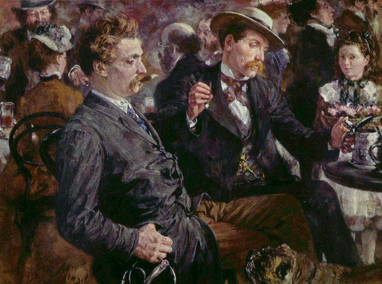 Ved ølhaven af Adolph Menzel