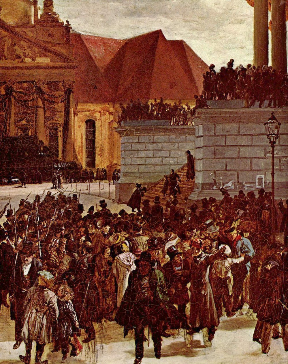 Udlægning af dem, der døde i marts af Adolph Menzel