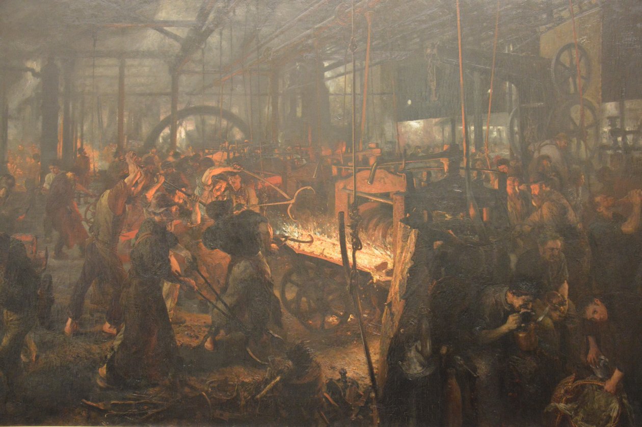 Jernvalseværket af Adolph Menzel