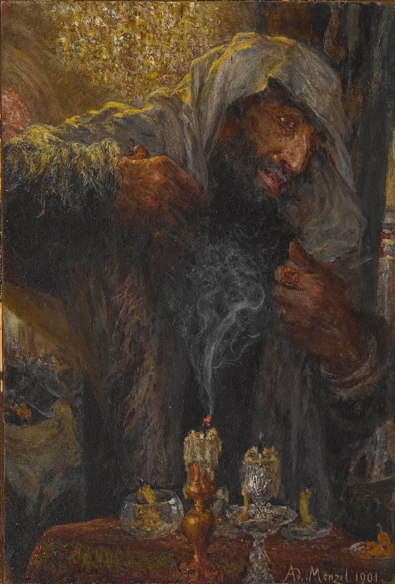 Slutningen af ​​forsoningsfesten af Adolph Menzel