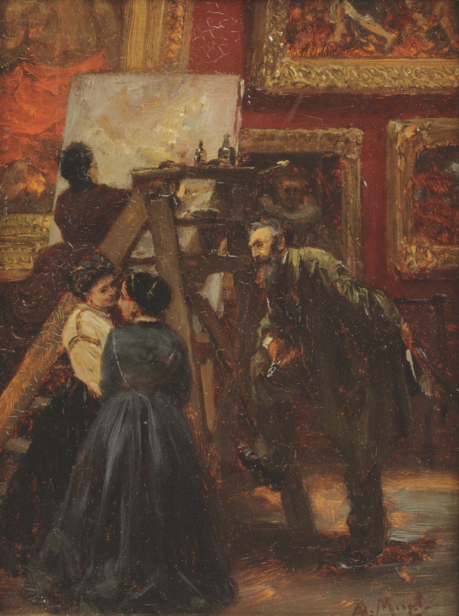 I Louvre, 1867 af Adolph Menzel