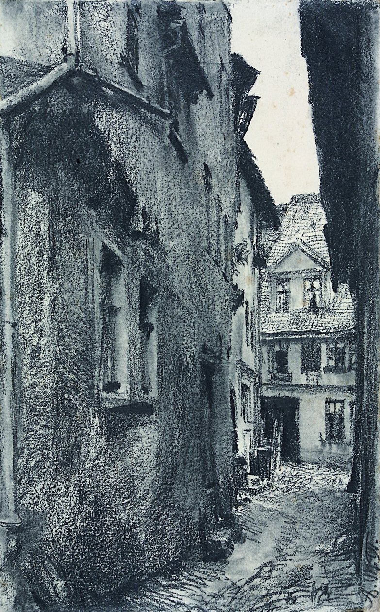 Den gamle vej af Adolph Menzel
