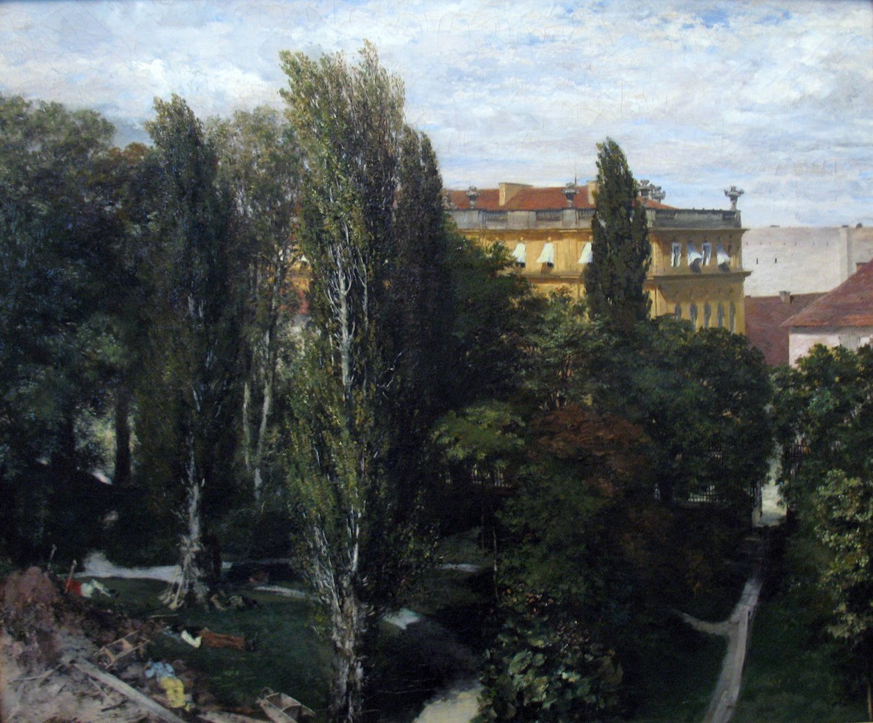 Prins Albrechts paladshave af Adolph Menzel