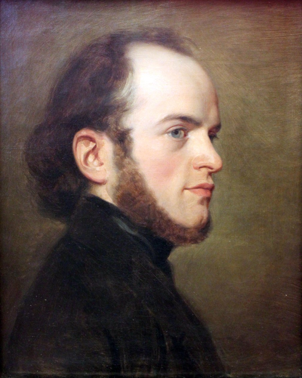 Portræt af Adolph Menzel i sine unge dage af Adolph Menzel