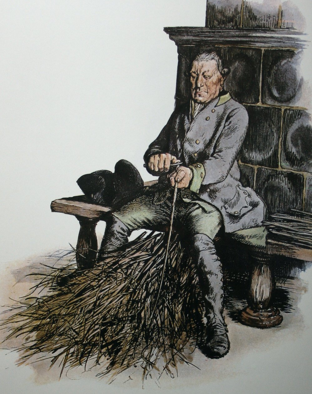 Preussisk profoss af Adolph Menzel