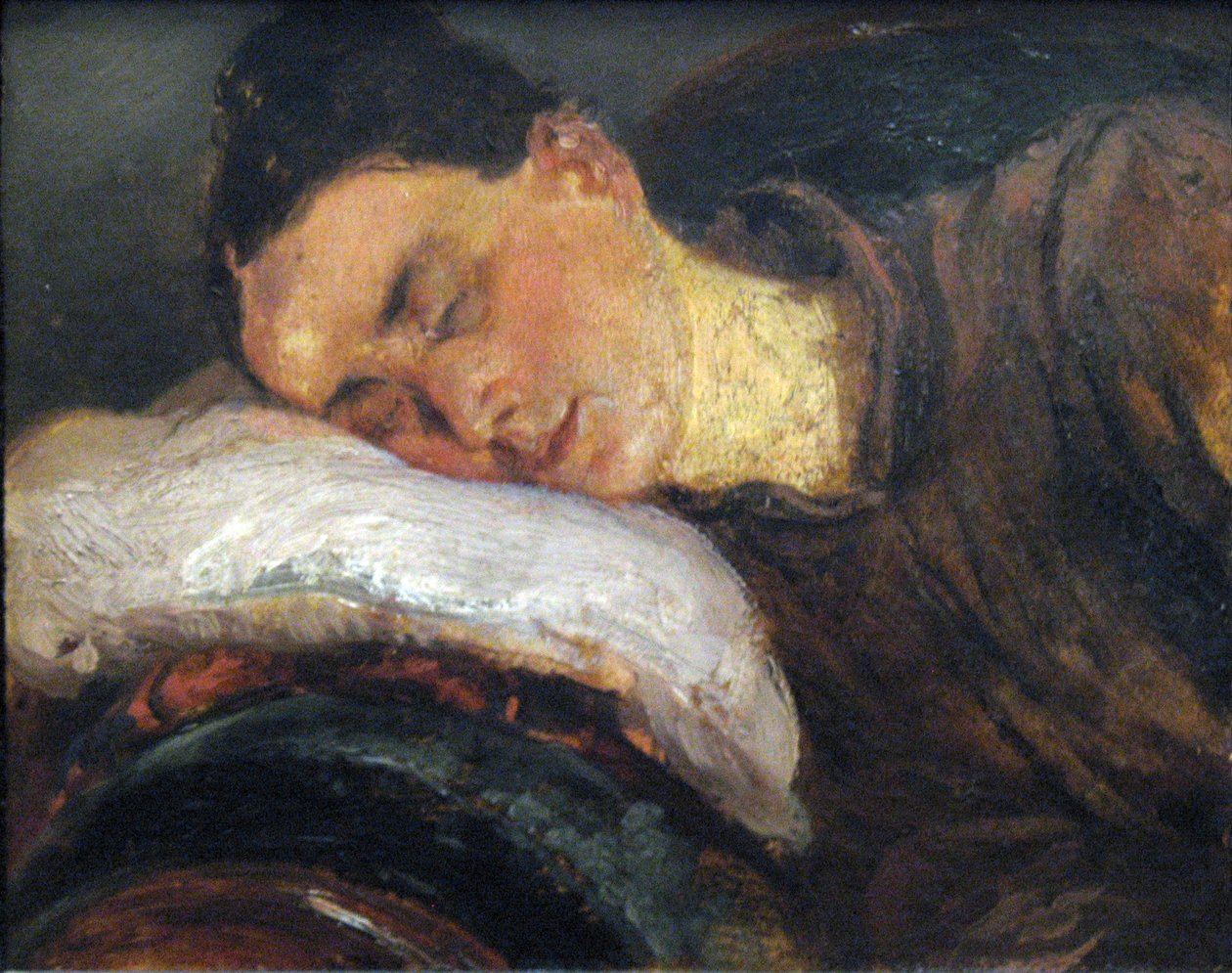 Sovende kvinde af Adolph Menzel