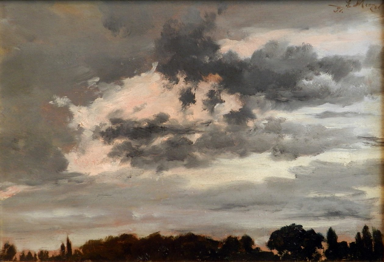 Cloud -undersøgelse af Adolph Menzel