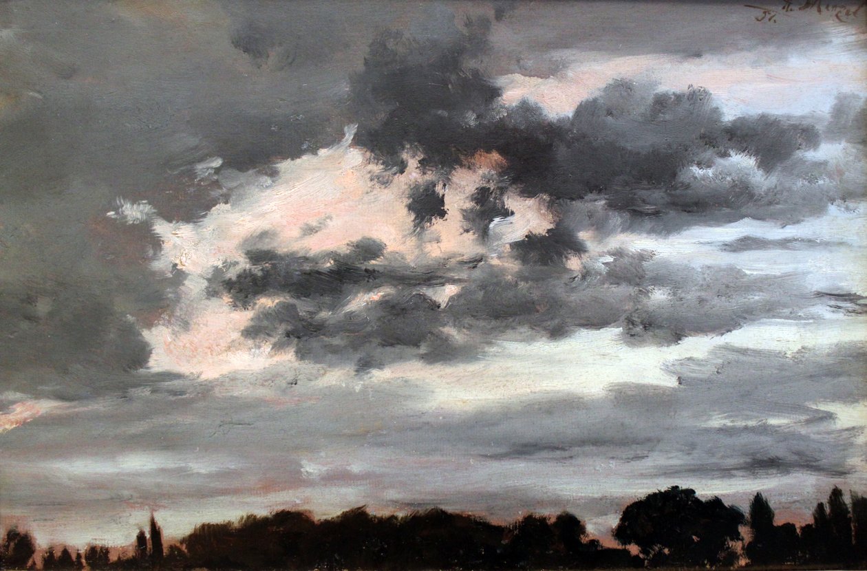 Cloud -undersøgelse af Adolph Menzel