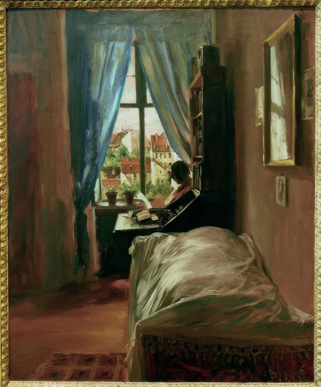 Kunstnerens soveværelse af Adolph Menzel
