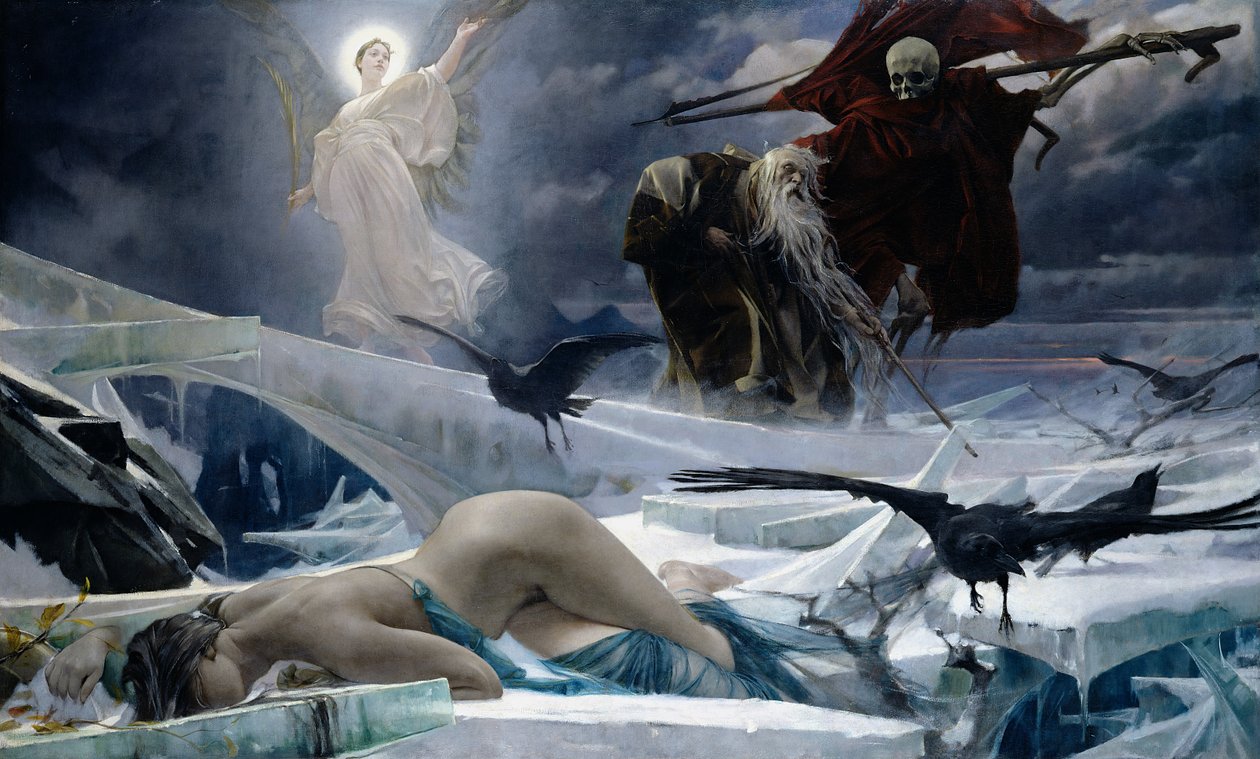 Ahasverus ved Verdens Ende af Adolf Hiremy Hirschl