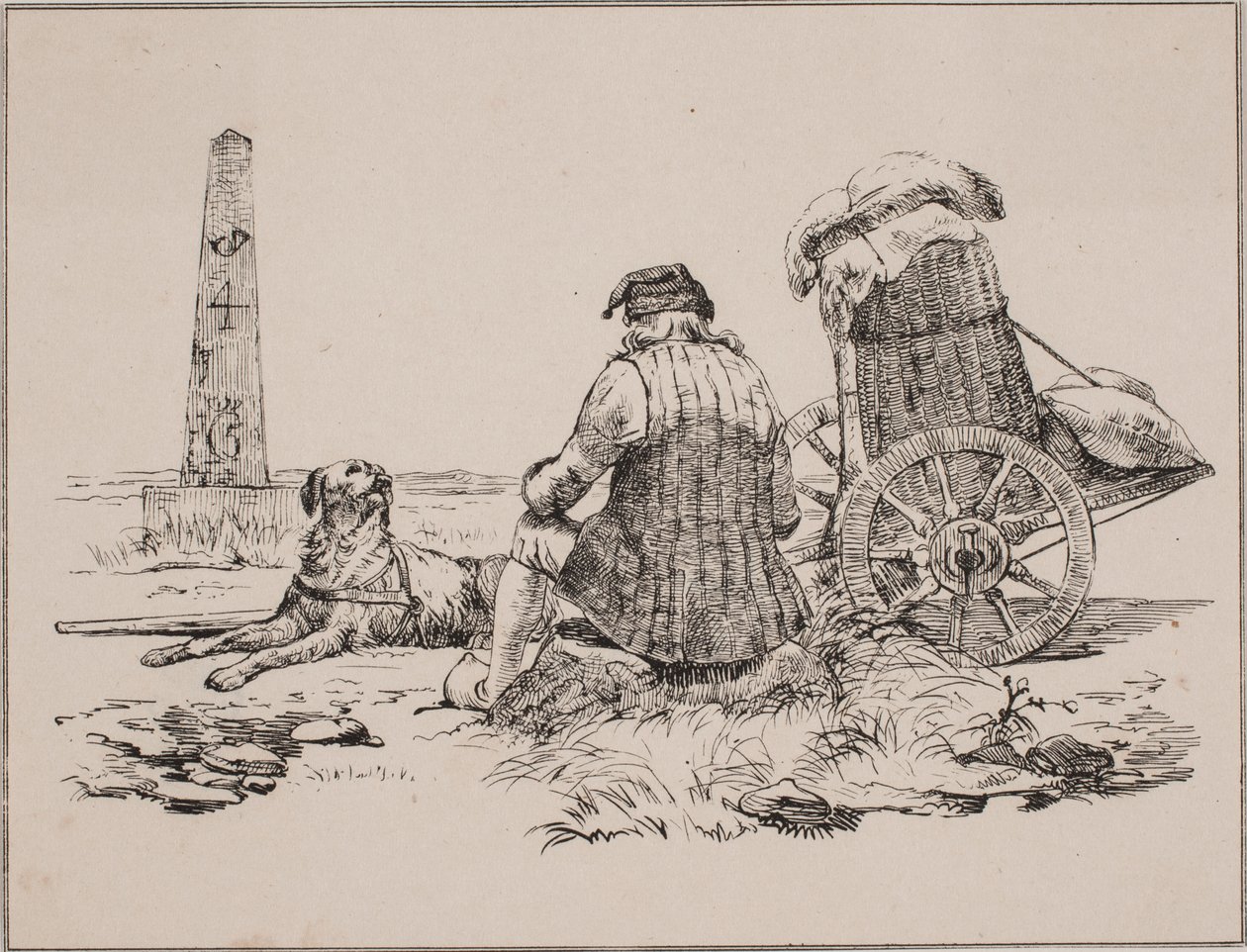 Bissekræmmeren og hans hund af Johan Adolph Kittendorff