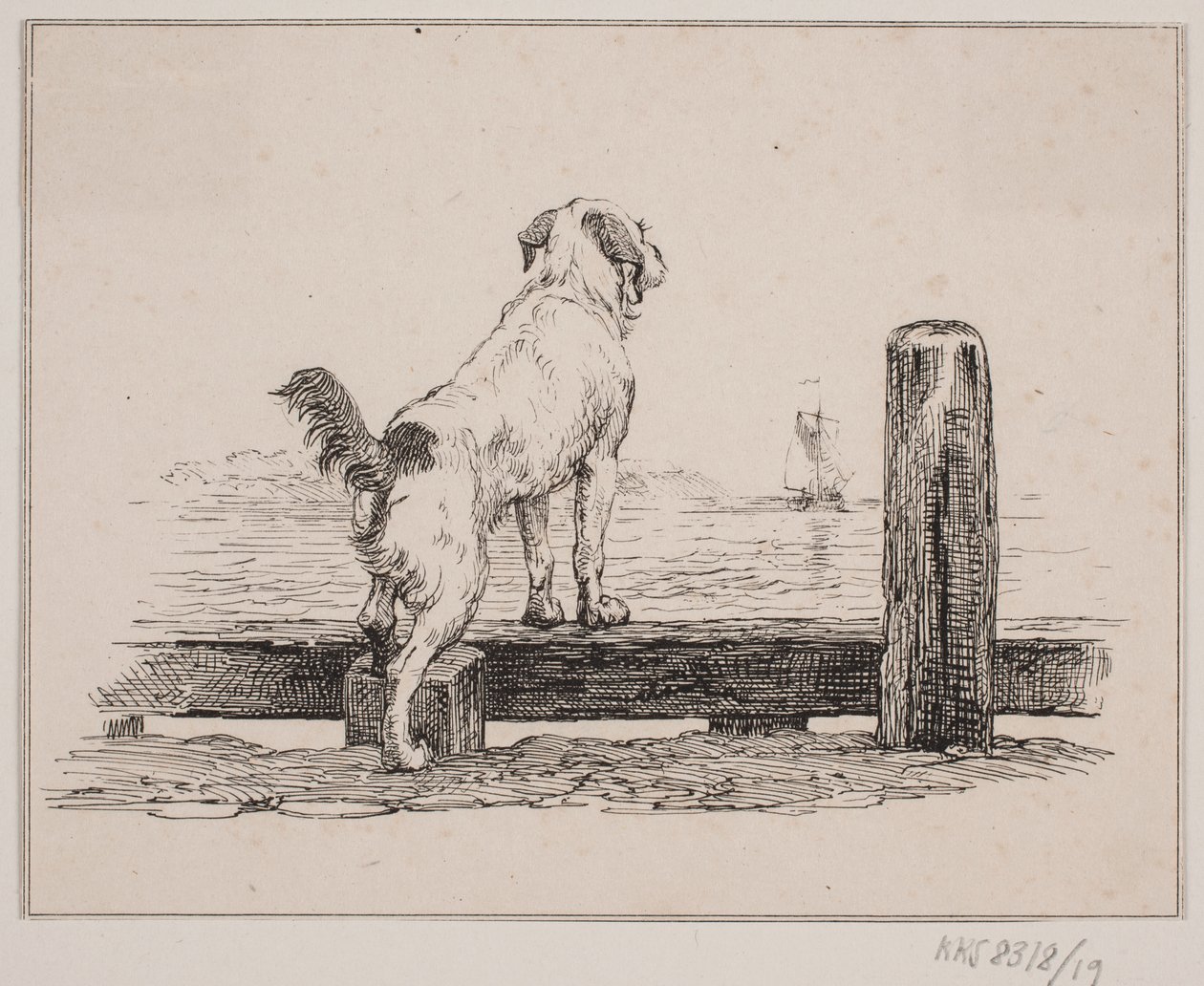 Hunden ved stranden af Johan Adolph Kittendorff