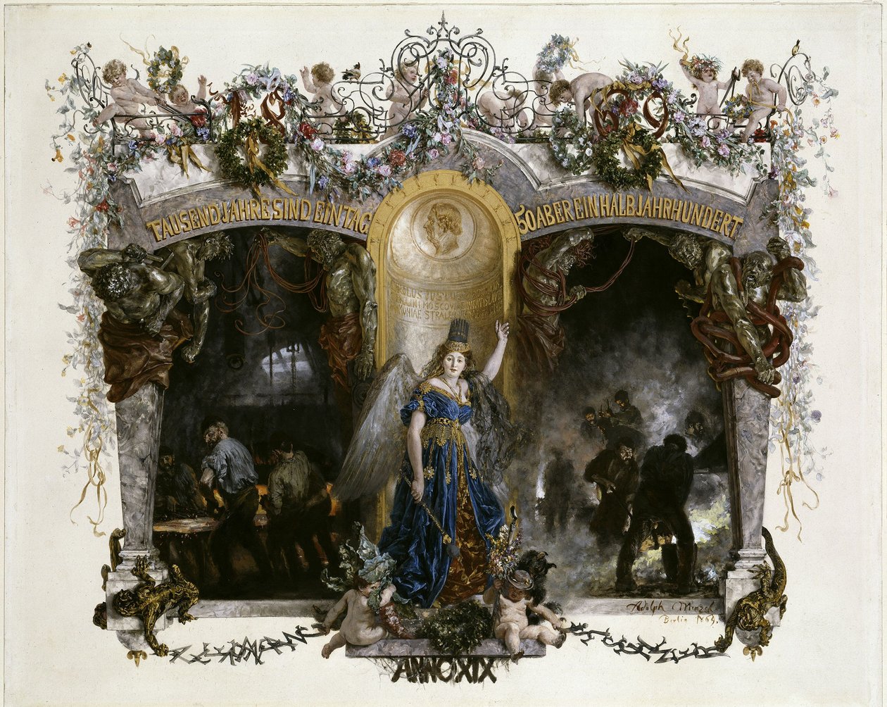 Tale til Heckmann-maskinfabrikkens 50-års jubilæum i Berlin af Adolph Menzel