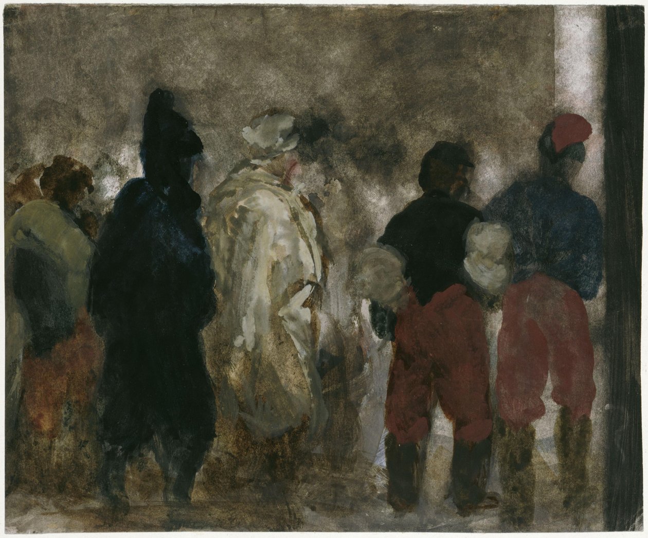Ankomsten af franske krigsfanger til Berlin om natten af Adolph Menzel
