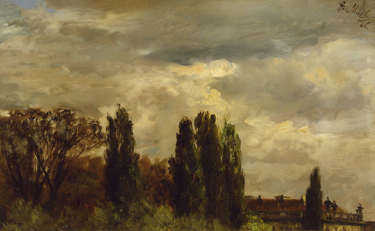 Udsigt over prins Albrechts park af Adolph Menzel