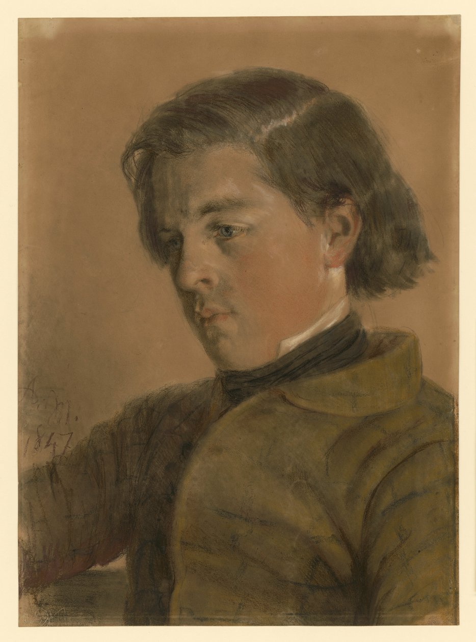 Carl Johann Arnold i sit 17. leveår af Adolph Menzel