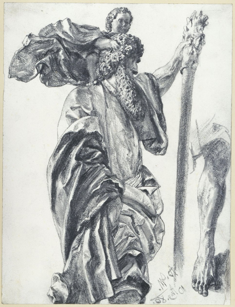 Christophorus, apostelmesteren fra Freiberg, i Dresden af Adolph Menzel