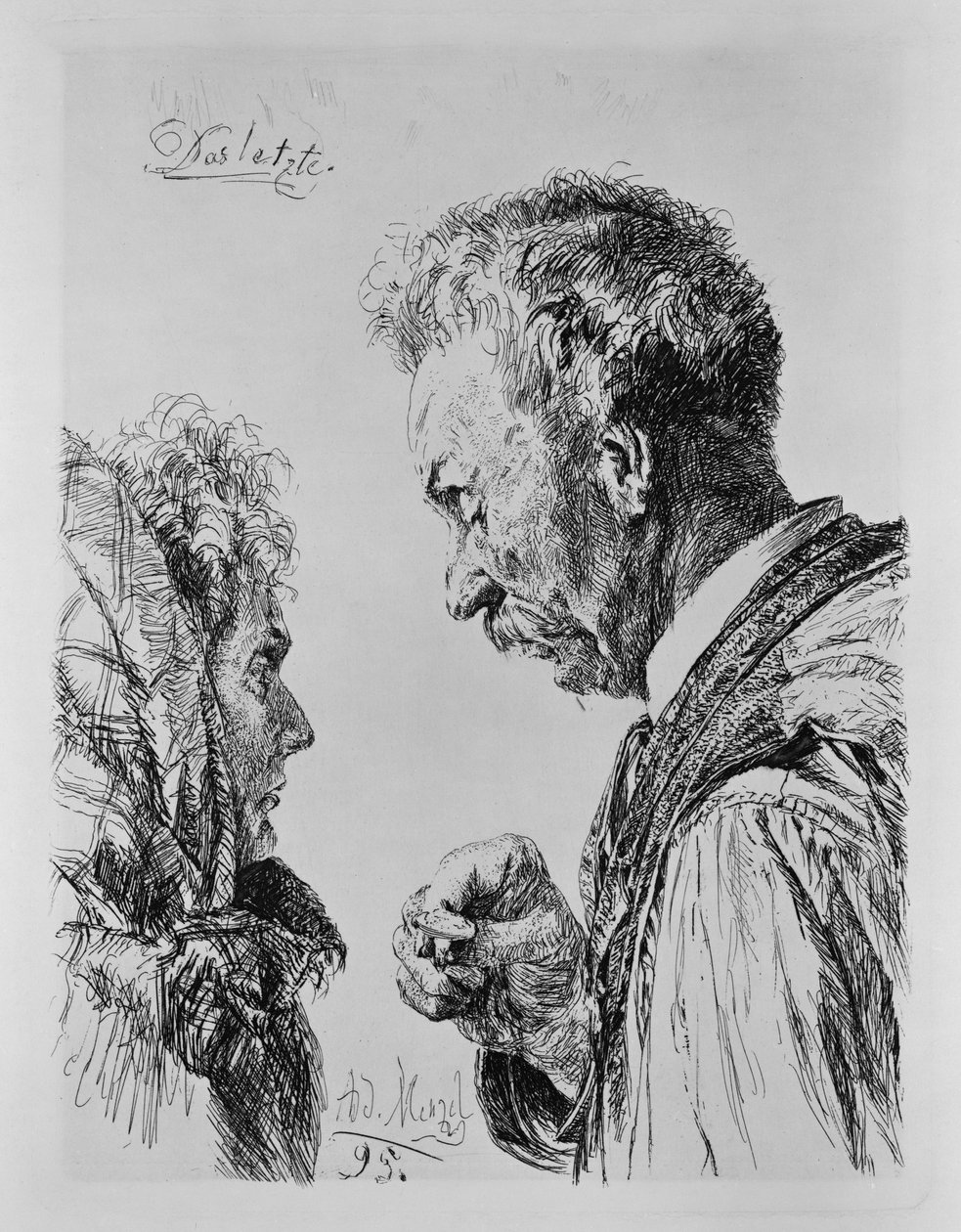 Det sidste. Til Foreningen for Originalradering i Berlin. Hæfte 10 af Adolph Menzel