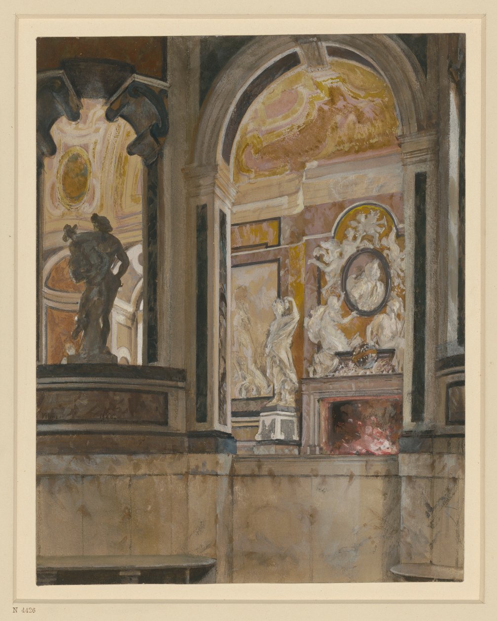 Marmorbadet i Kassel af Adolph Menzel
