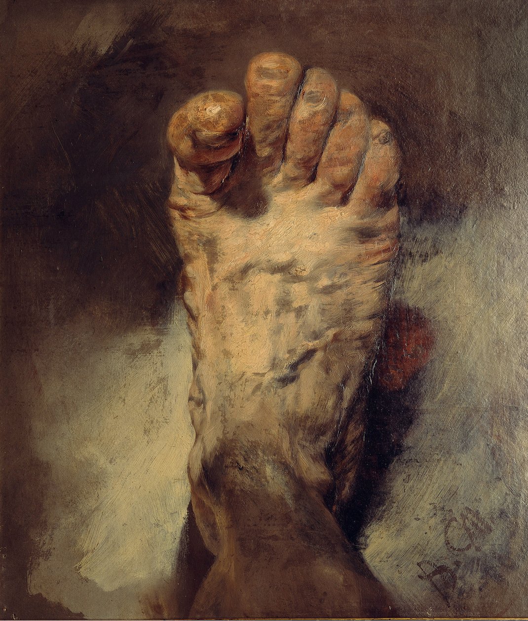 Kunstnerens fod af Adolph Menzel
