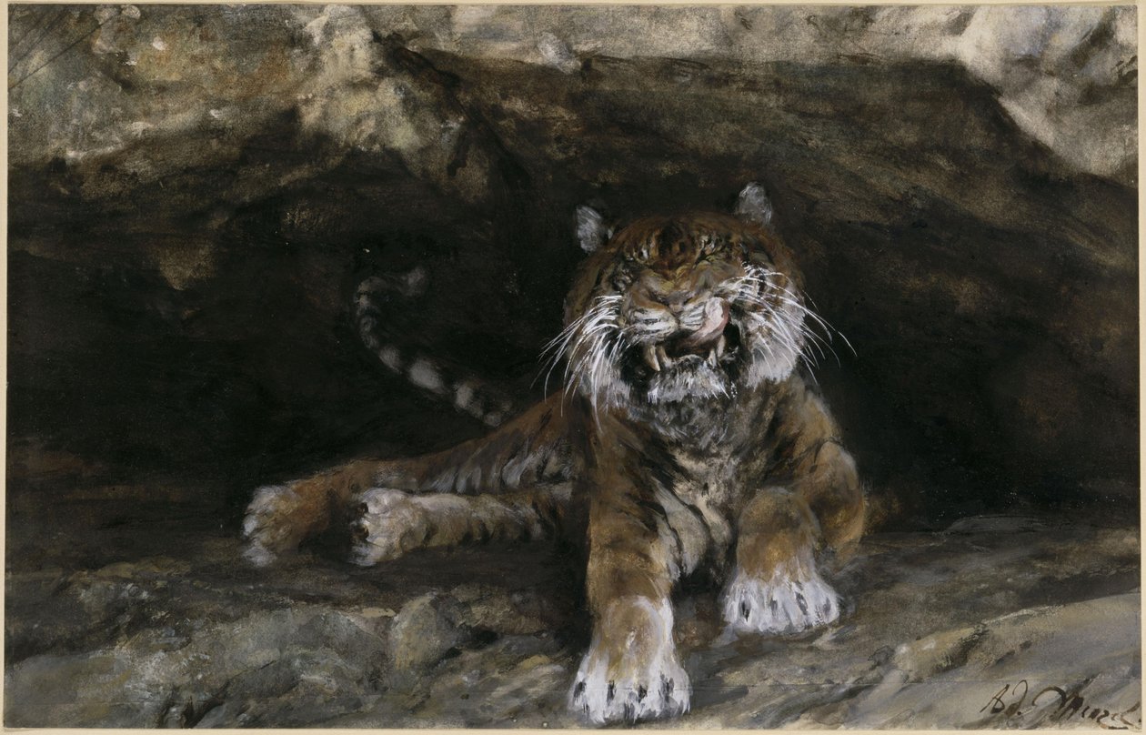 Tigeren. Fra »Kinderalbum« af Adolph Menzel