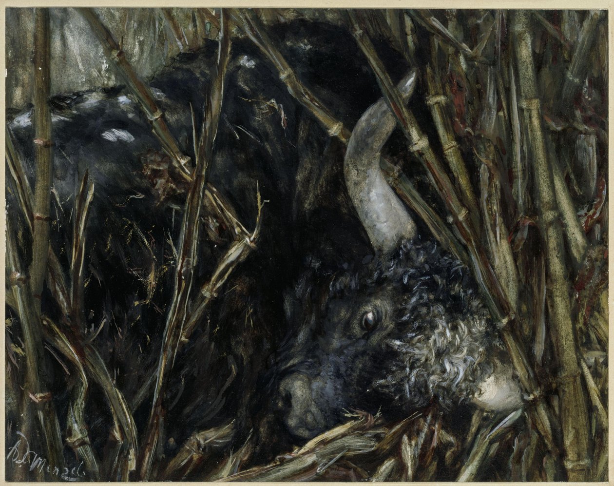 Yaktyren i bambussen. Fra „Børnealbummet“ af Adolph Menzel