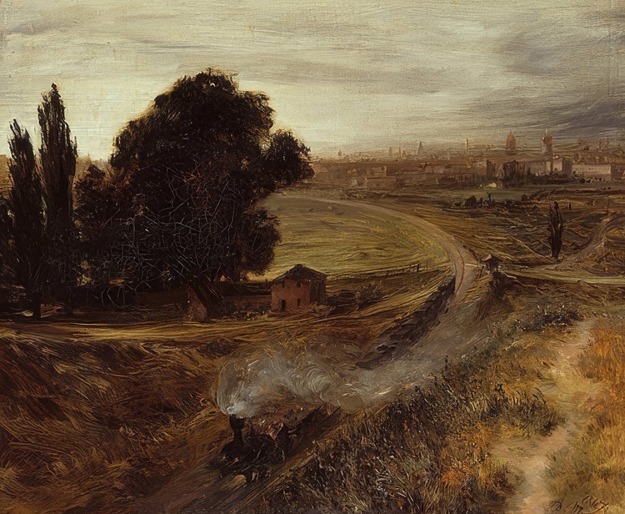 Berlin-Potsdamer Bahn. 1847 af Adolph Menzel