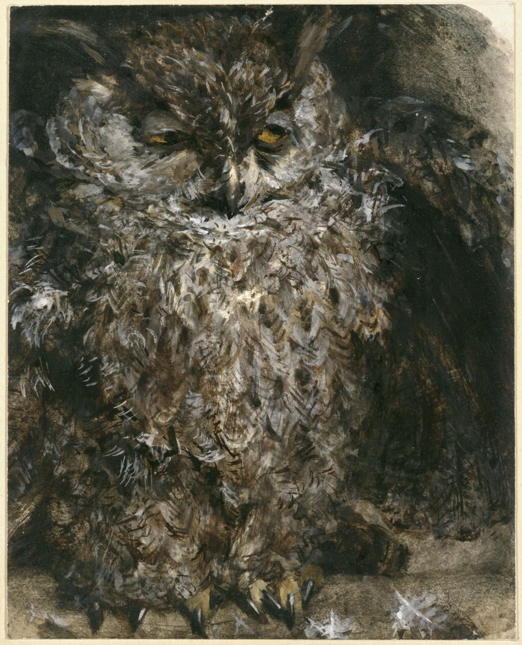 Hornuglen. Fra "Børnealbummet" af Adolph Menzel