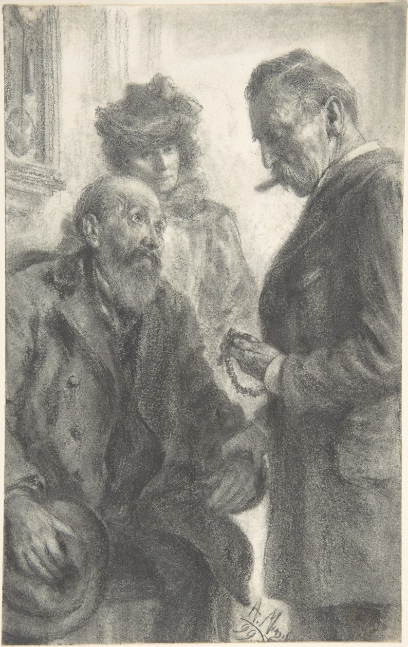 Læge og patient af Adolph Menzel