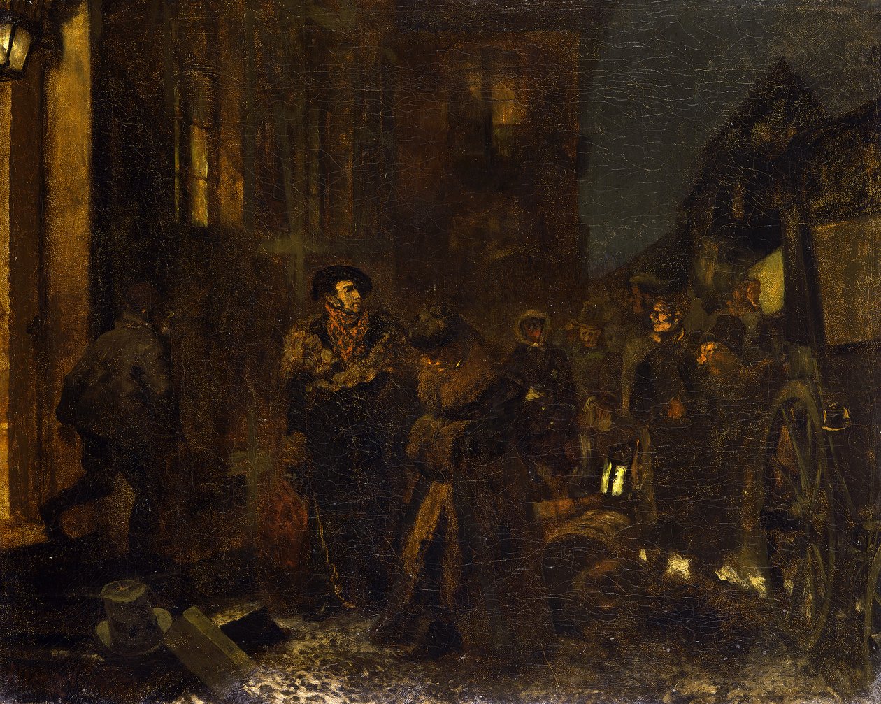 Et stop undervejs af Adolph Menzel