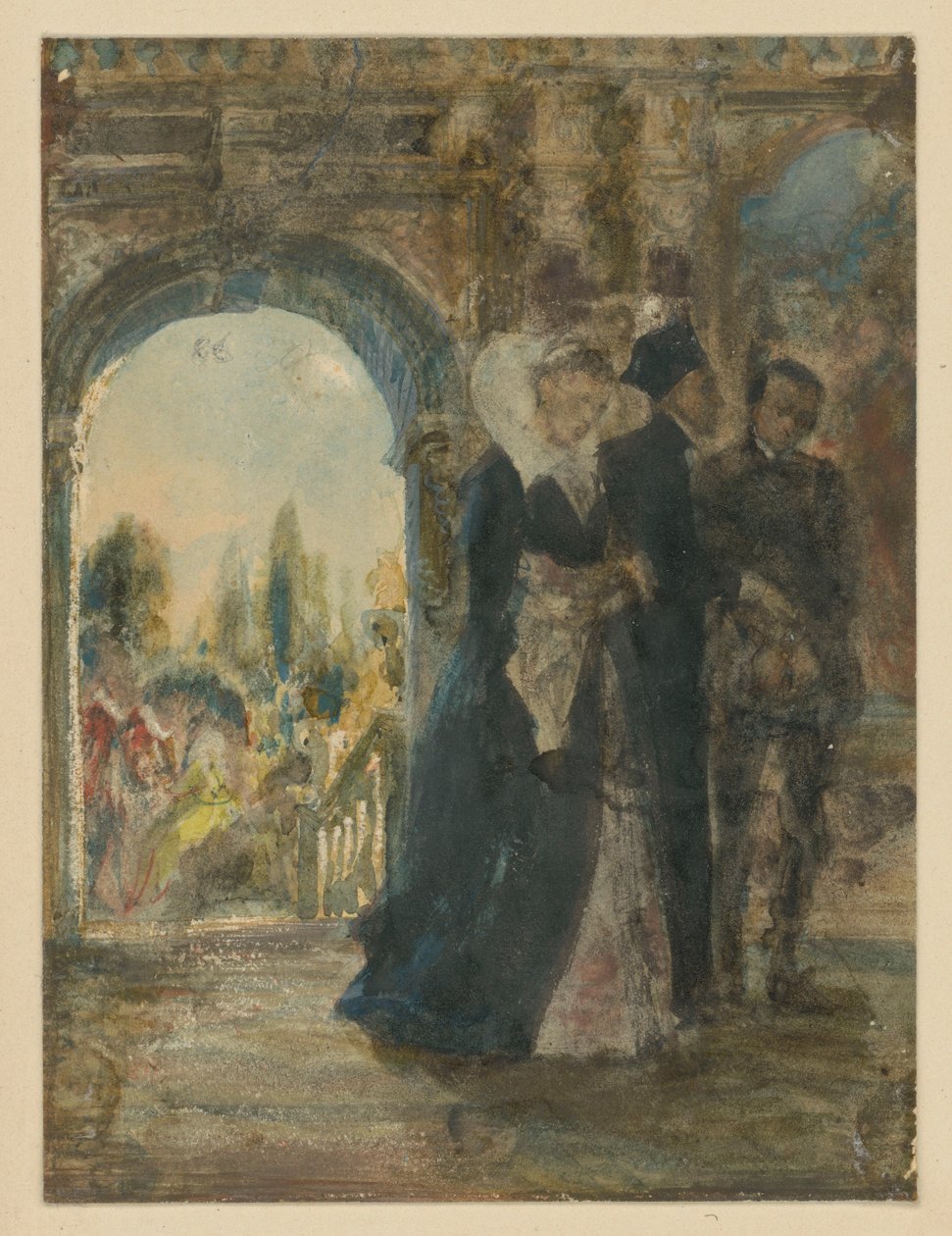Familieråd. Udkast af Adolph Menzel