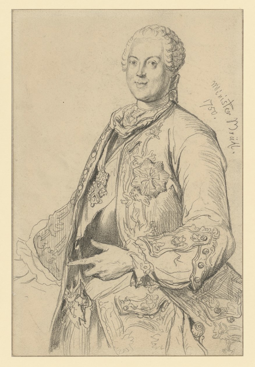 Grev Heinrich von Brühl af Adolph Menzel