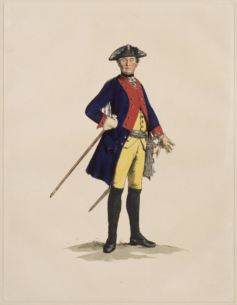 Infanteriofficer fra RzF [14 eller 34] af Adolph Menzel