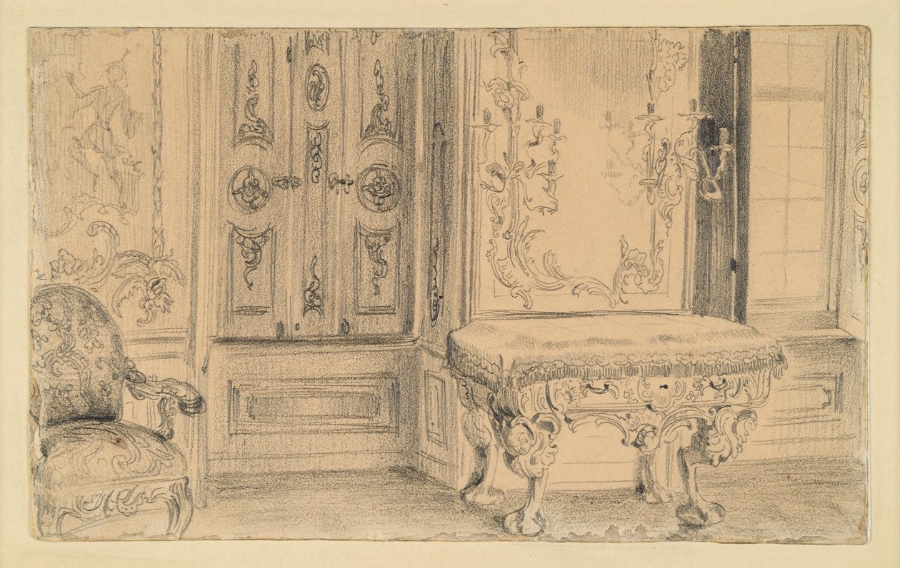 Koncertsal i byslottet i Potsdam af Adolph Menzel