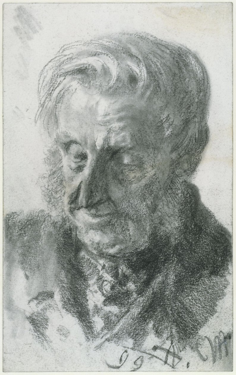 En gammel mands hoved af Adolph Menzel