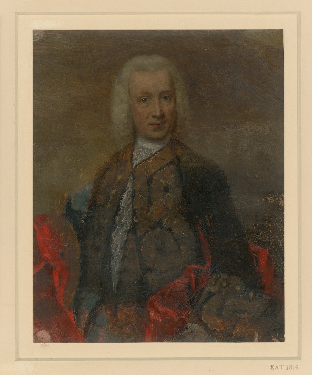 Mandligt portræt i hofdragt fra Frederik 2.s tid af Adolph Menzel