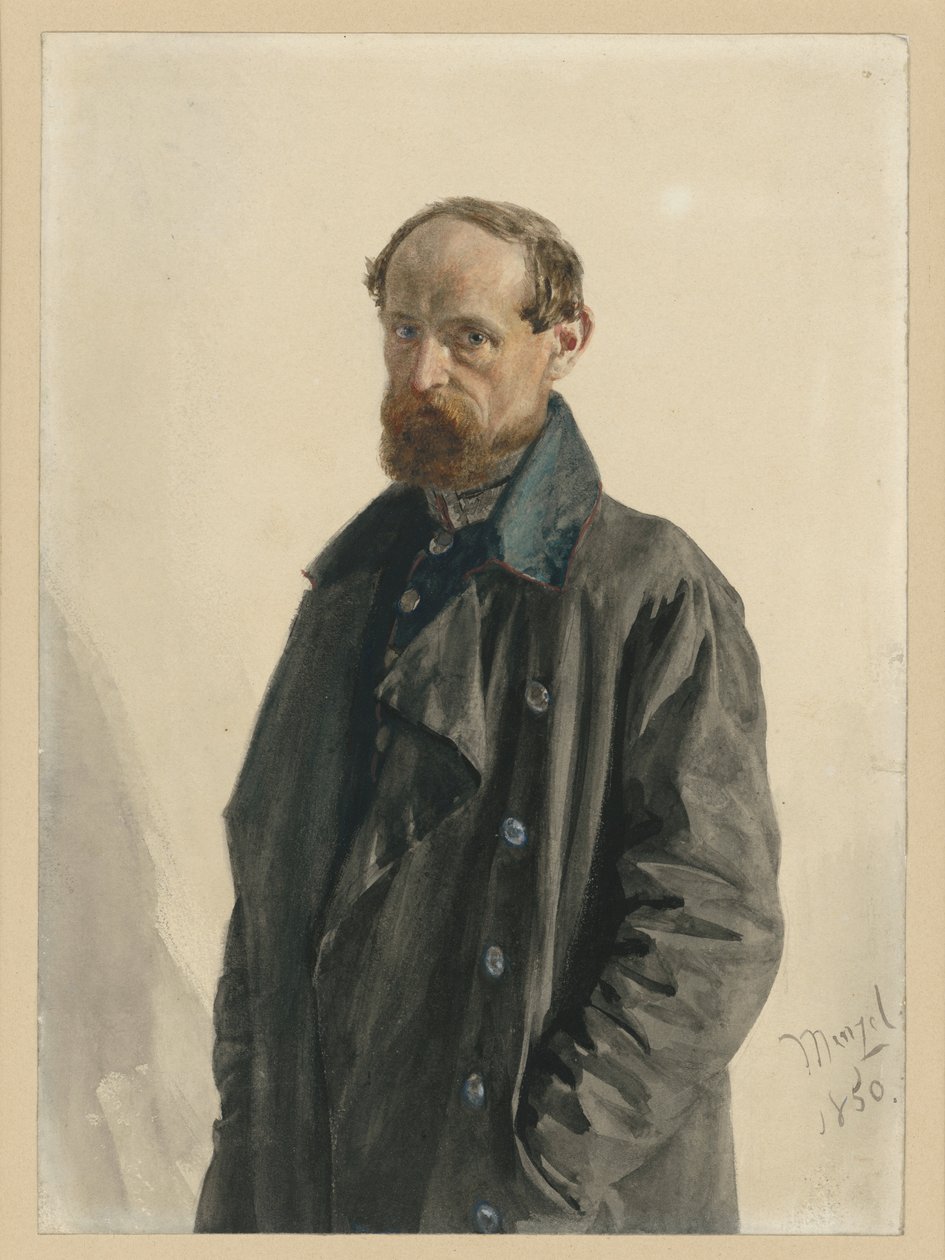 Major Leuthold fra Gardefusilierregimentet af Adolph Menzel