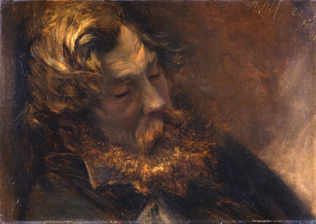 Sovende mand af Adolph Menzel