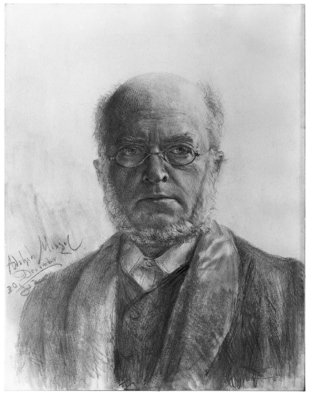 Selvportræt af Adolph Menzel