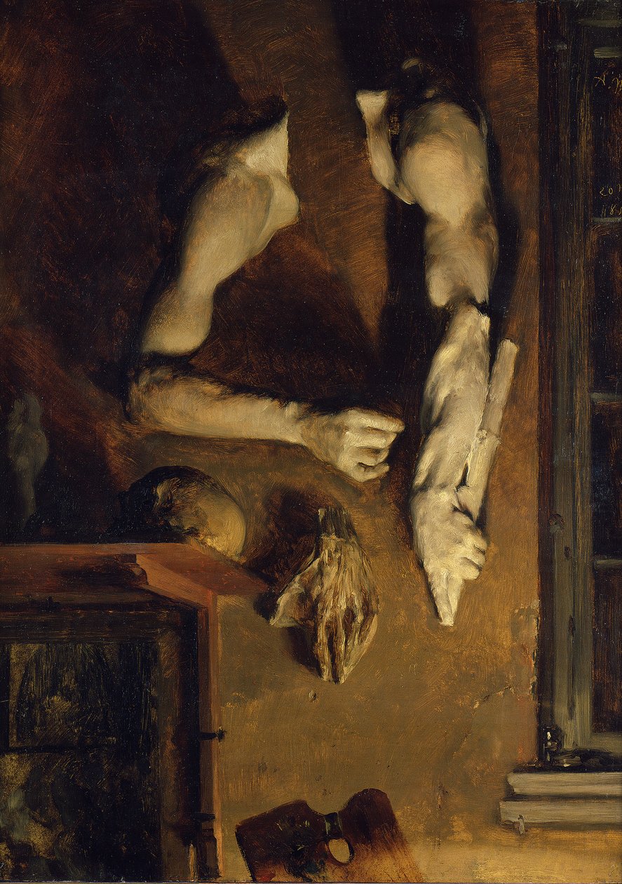 Studio Wall af Adolph Menzel