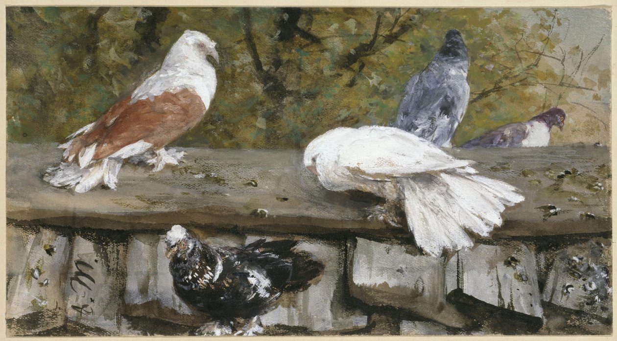 Duer på et trætag. Fra „Børnealbummet“ af Adolph Menzel