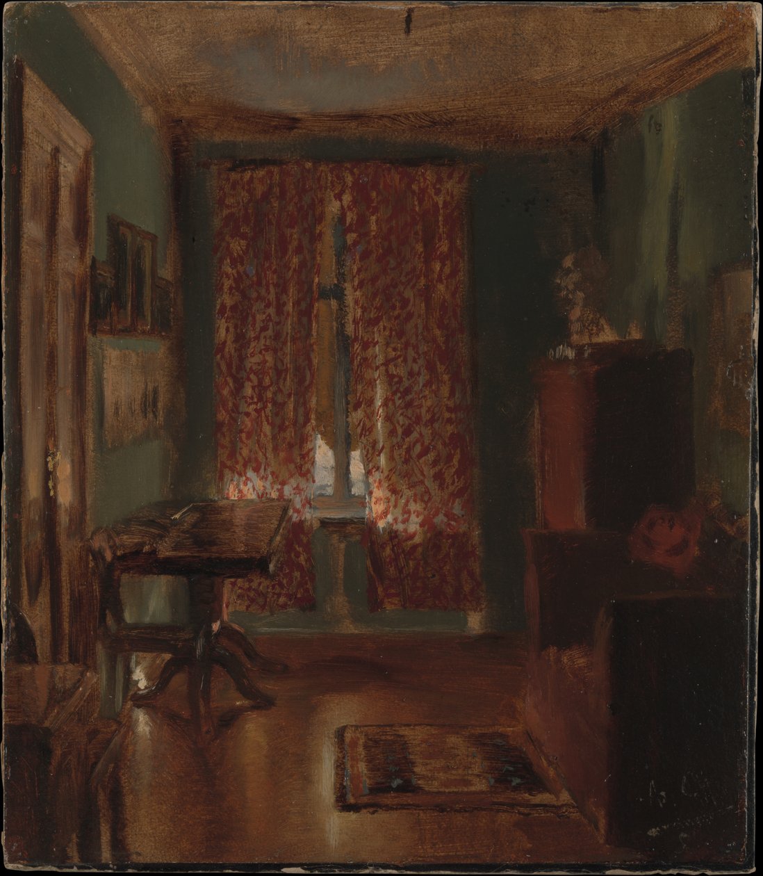 Kunstnerens stue i Ritterstrasse af Adolph Menzel