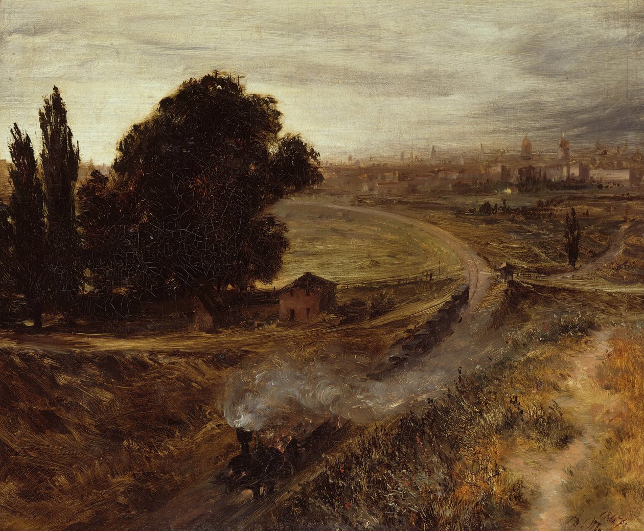 Berlin-Potsdam Jernbane, 1847 af Adolph Menzel