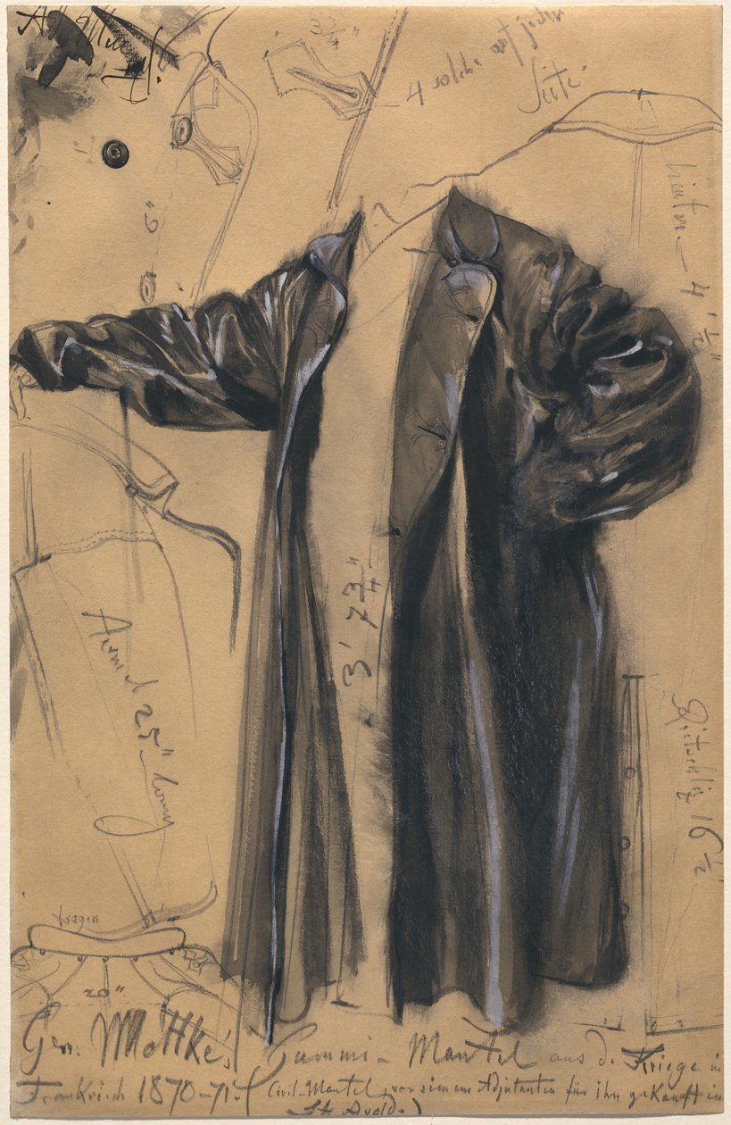 General Moltkes vandtætte frakke af Adolph Menzel